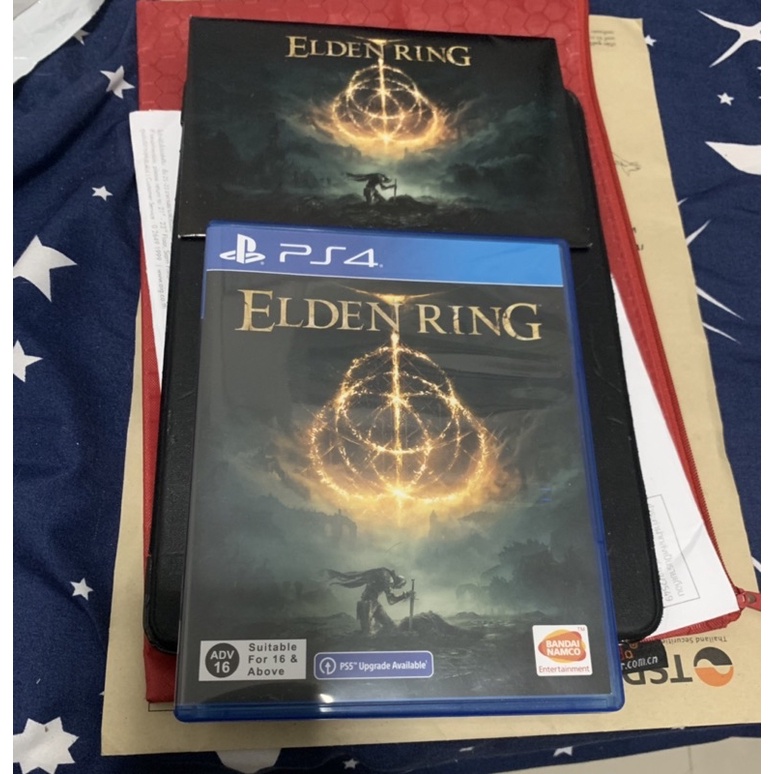 แผ่นเกมส์ Elden ring  PS4 [มือสอง] สภาพดี โคทกับการ์ดยังไม่ได้ใช้