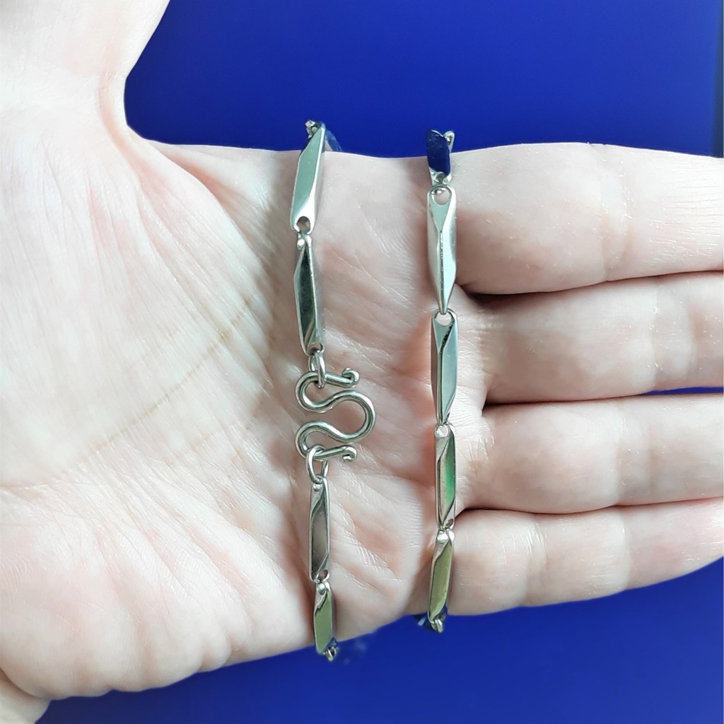 สร้อยคอสแตนเลสแท้ลายก้านเงา ขนาด 2-3 mm สร้อยคอผู้หญิง สร้อยคอห้อยพระ สร้อยคอแฟชั่น ใส่อาบน้ำได้ ไม่ลอก ไม่ดำ SL027.8