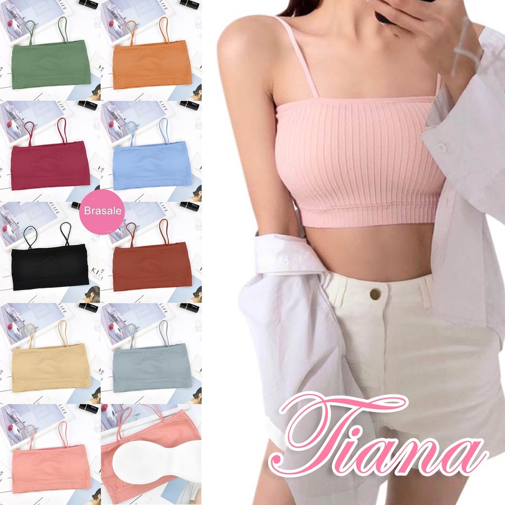 TIANA TIANA | Seamless Bra with Foam / Foam Knit Top / art TN 021