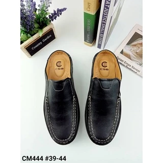 CM444รองเท้าหนังเปิดส้นกึ่งลำลองผู้ชายพื้นหนามี3สีไซส์39-45