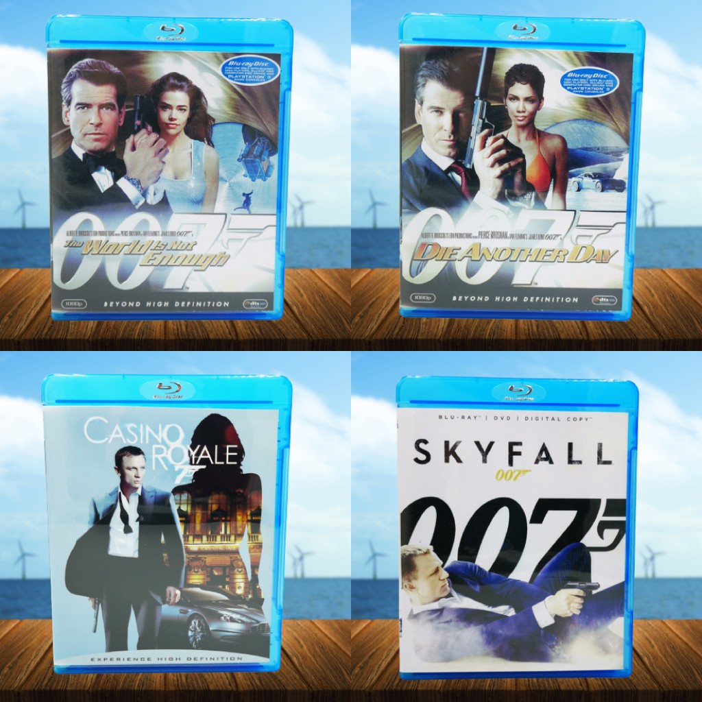 หนัง Bluray James Bond 007 มี 4 ภาค  พยัคฆ์ร้าย 007 มี 4 ภาค (มือสอง)