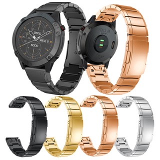 สายนาฬิกาข้อมือสําหรับ Garmin Fenix 6 X / 6 X Pro / Fenix 5 X Plus / Fenix 3 / 3 Hr / Mk 1สายนาฬิกาข้อมือสแตนเลส