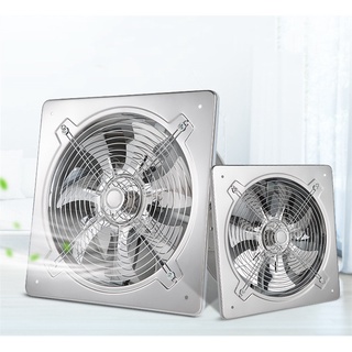 🌸พร้อมส่ง🌸Stainless steel exhaust fan  6 นิ้ว/ 8 นิ้ว/ 10 นิ้ว/ 12 นิ้ว พัดลมดูดอากาศสแตนเลส พัดลมดูดอากาศในครัว พัดลมระ