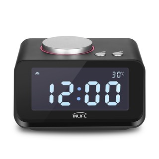 K1 Multi-function Alarm Clock with Thermometer Dual USB （U.S. Plug）