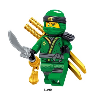 ฟิกเกอร์ Lloyd Montgomery Garmadon Enter The Ninjanomicon Game Back ของเล่นสําหรับเด็ก