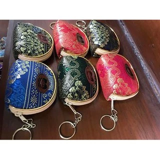 กระเป๋าใส่เหรียญ กระเป๋าขอบทอง กระเป๋าของฝาก ของที่ระลึก ของไทย