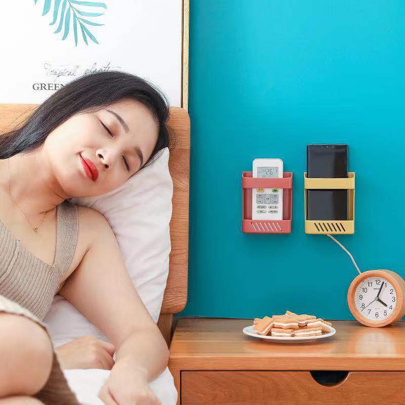 OMUDA_SHOPที่วางรีโมตคอนโทรล โทรศัพท์ อเนกประสงค์ แบบติดผนัง