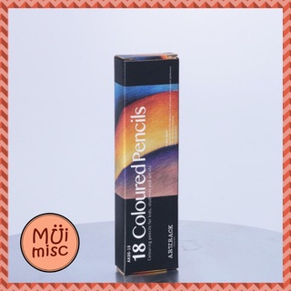 MUIMISC ♥ 🎨 สีไม้ 12 สี/18 สี ดินสอสีไม้อย่างดี เกรดพรีเมี่ยม ดินสอสี ARTTRACK ดินสอสีไม้ ดินสอสี สีไม้ โทนสีสวย สด