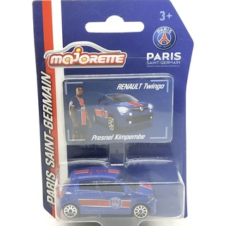 Majorette Renault Twingo III - no.3 Kimpembe - Paris Saint-German Series - Dark Blue /scale 1/54 (3") Package with Card