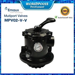 มัลติพอร์ทวาล์ว Multiport Valve 2" EMAUX MPV02-V-V ใช้กับถังกรองรุ่น V, TMG