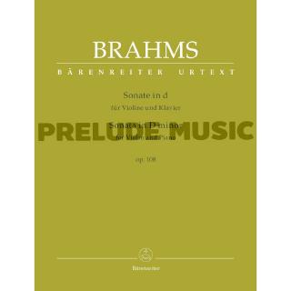 (Violinand PIano) Brahms, Johannes Sonata for Violin and Piano in D minor op. 108 (BA9433)