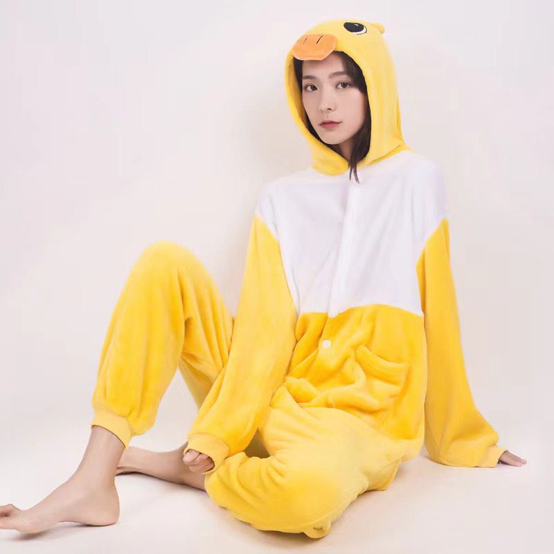 ONESIE COSTUME DUCK PAJAMA KIGURUMI COSPLAY SLEEPWEAR