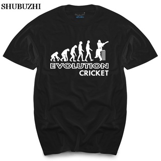 เสื้อยืด พิมพ์ลาย Evolution Cricket Options แฟชั่นฤดูร้อน สีดํา สําหรับผู้ชาย