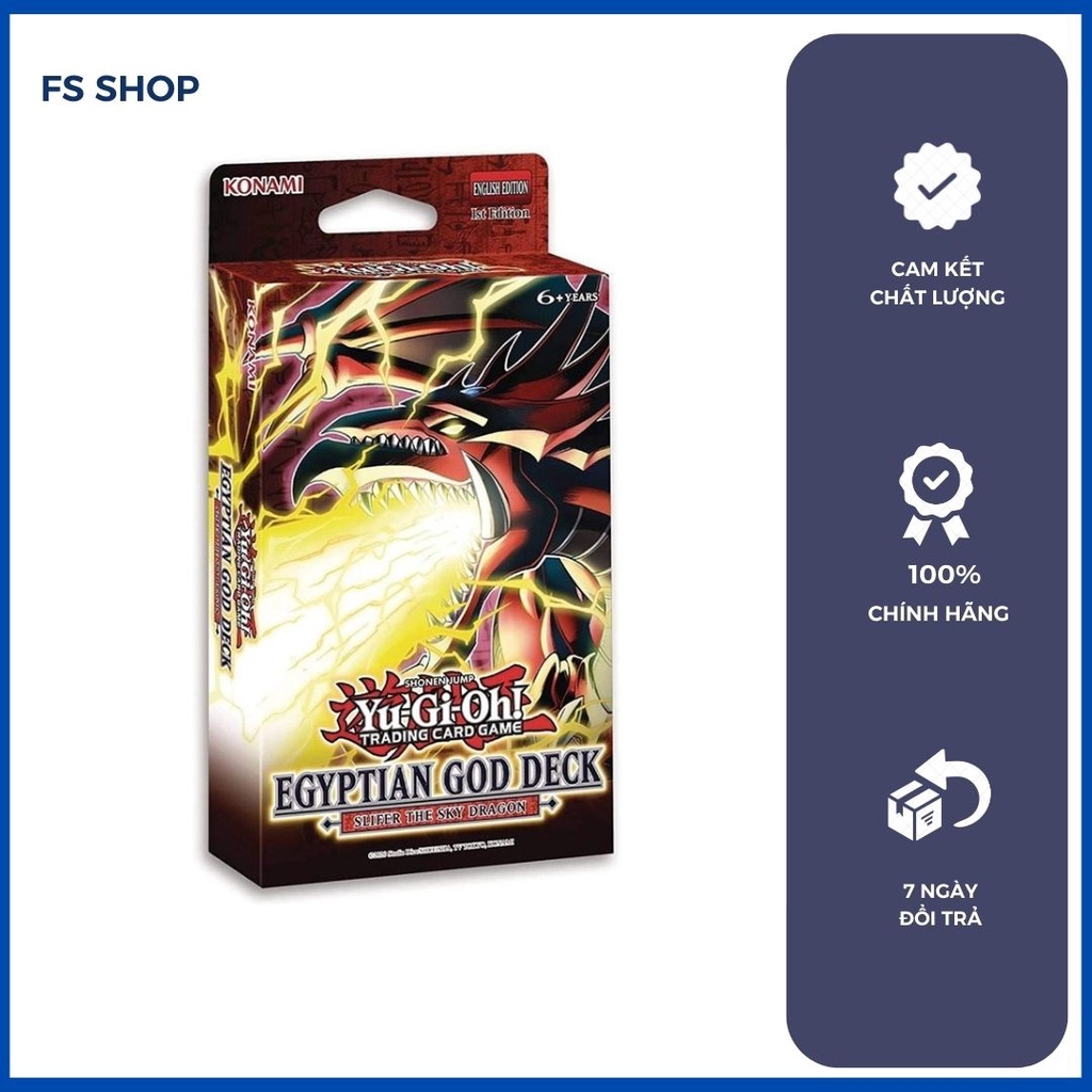 สํารับโครงสร้างการ์ดของแท้ Yugioh - กล่องการ์ด Slifer The Sky Dragon