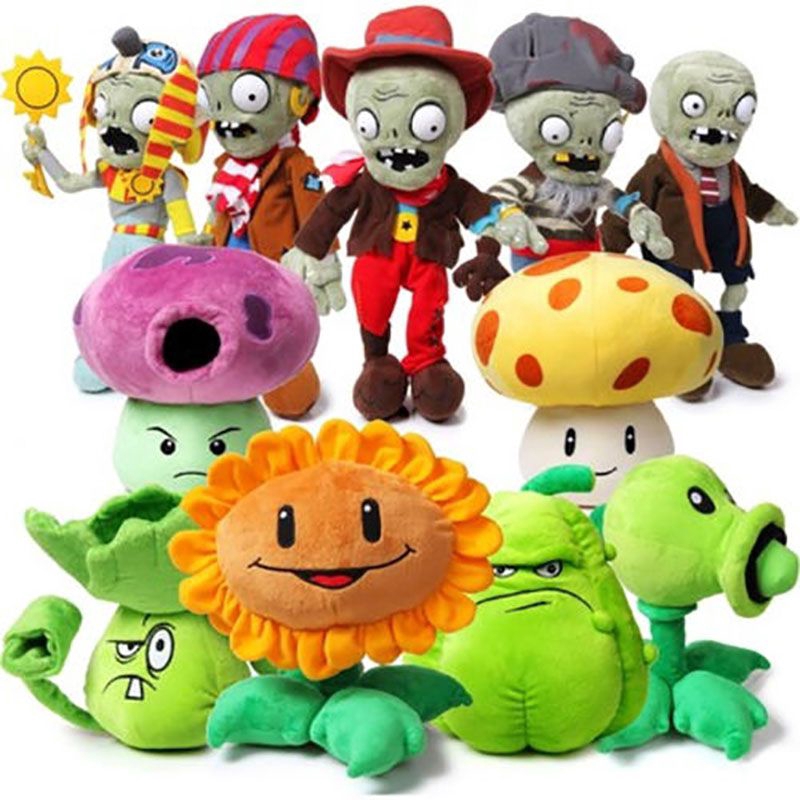 plants vs zombies ตุ๊กตาเนื้อนุ่มกํามะหยี่ 13 ซม - 35 ซม