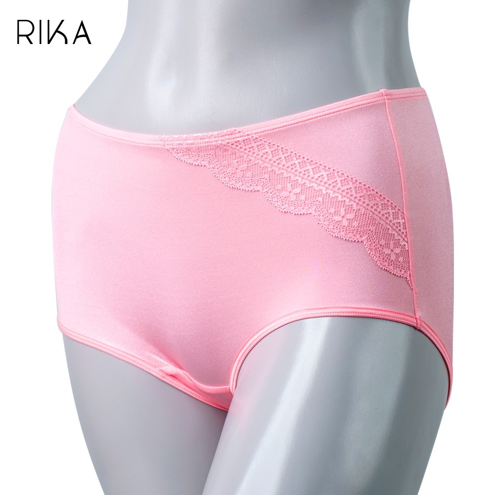 RIKA กางเกงชั้นในสตรี ทรง HALF Boy Short ขาเว้าต่ำ แต่งลูกไม้ ทันสมัย GV2213 ผ้า Tactel นุ่ม ยืด (M-XL) — صورة 2