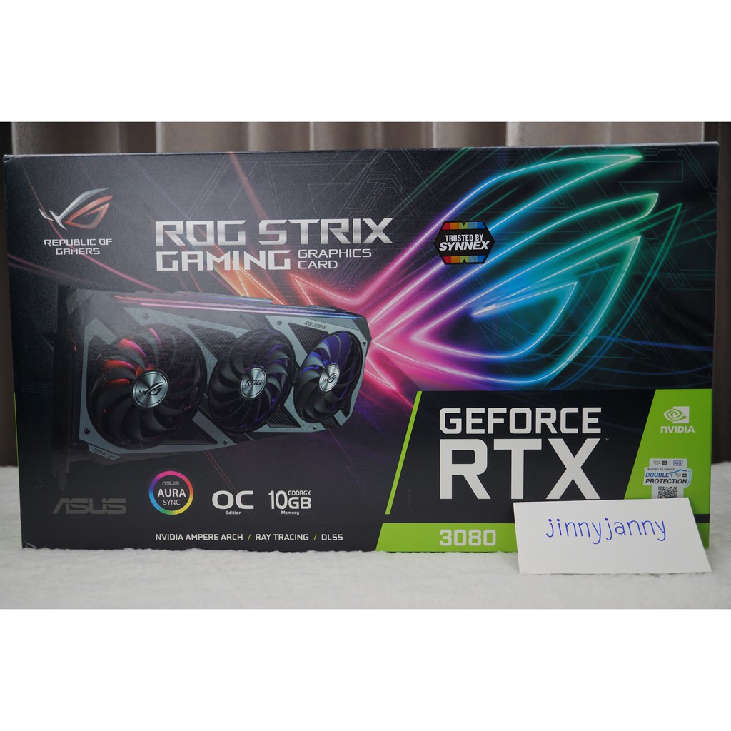 ROG Strix RTX 3080 OC 10GB GDDR6X PCIe 4.0 ประกัน Synnex 4 ปี