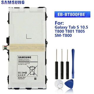 แบตเตอรี่ สำหรับ Samsung GALAXY Tab S 10.5 T800 T801 T805 T807 EB-BT800FBC SM-T805c EB-BT800FBU 7900mAh