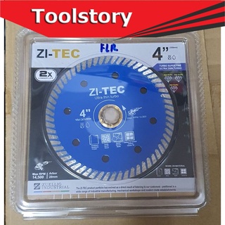 ZI-TEC ใบตัดปูน ตัดกระเบื้อง 4นิ้ว บาง 1.2 mm