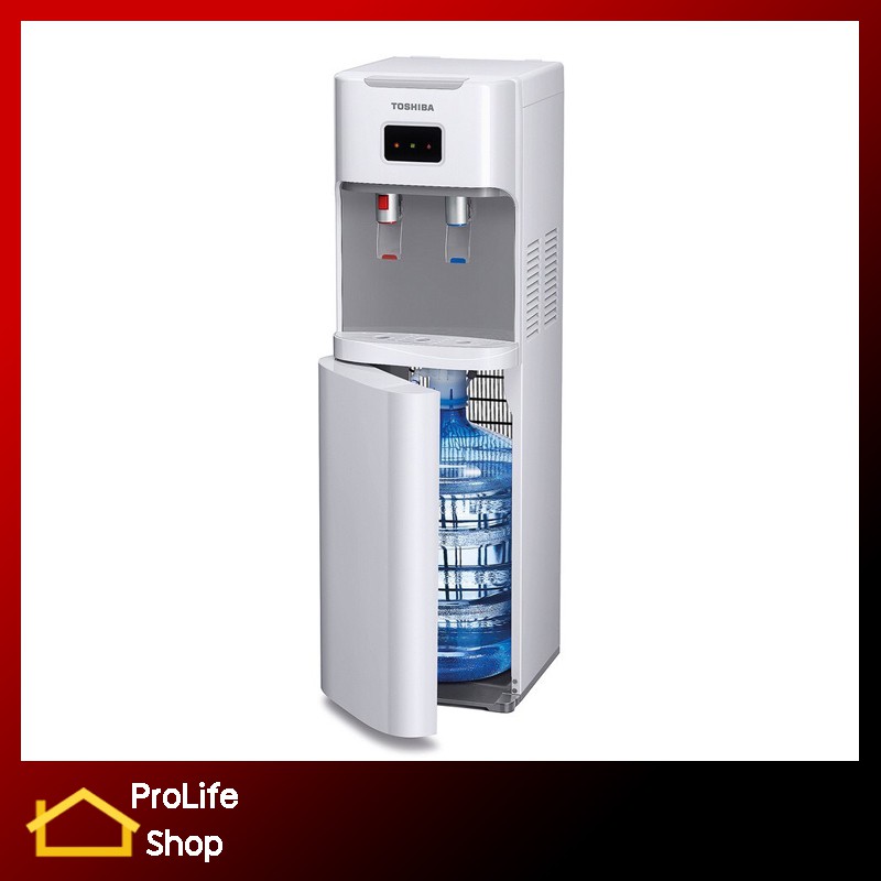 TOSHIBA ตู้ทำน้ำเย็น น้ำร้อน RWF-W1669BK (สีขาว)