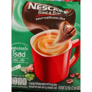 NESCAFÉ Espresso Roast Blend &amp; Brew ORIGINAL 27 ซอง