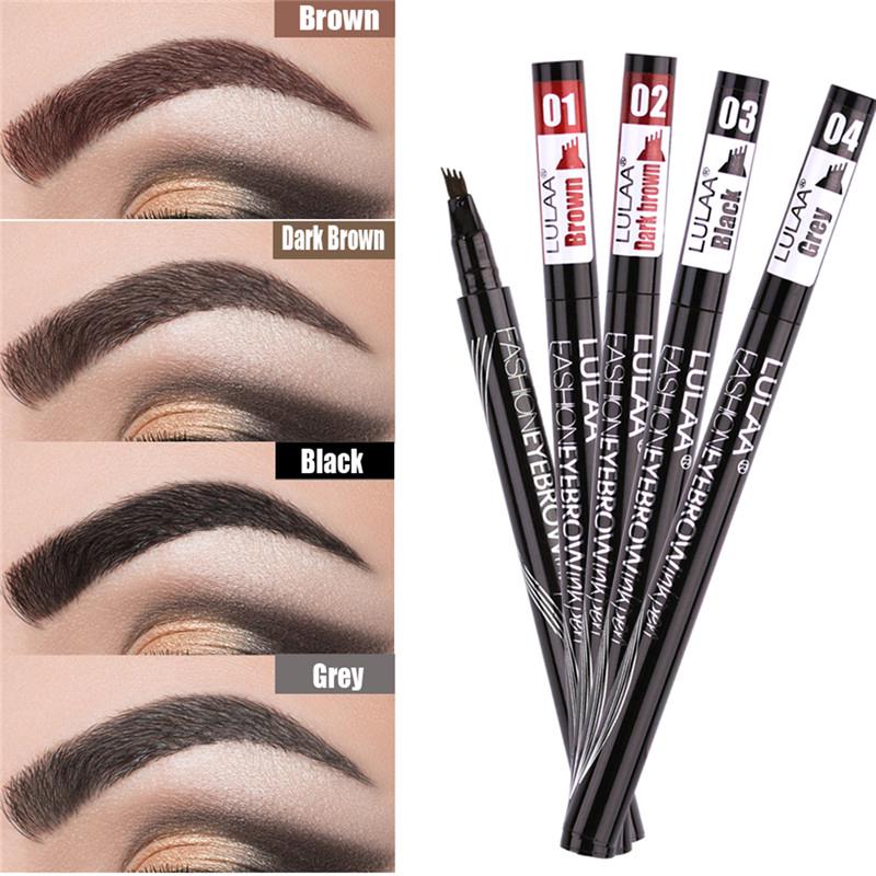 【COD】กันน้ำ100% ที่เขียนคิ้ว กันน้ำ ติดทนนาน tattoo brow Tint My 4 - Tip Brow หัวแปรง 4 แฉก