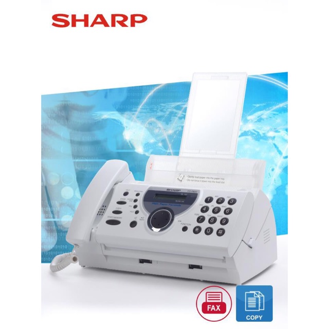 SHARP เครื่องโทรสารระบบฟิล์ม สีขาว สินค้าใหม่ รับประกันศูนย์บริการ 1 ปี