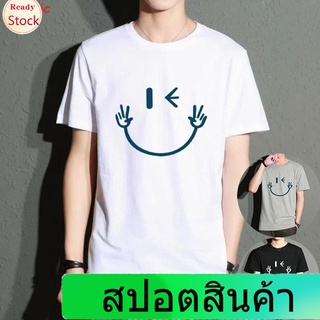 เสื้อยืดลำลอง Triple A2022 New Mens Short-sleeved T-shirt Fashion Urban Large Size Short-sleeved Round Neck Letter Casu