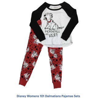 Disney Womens 101 Dalmatians Pajamas Sets ชุดนอน ดิสนี่ย์ หมา 101 จุด