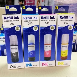 หมึกเติม Epson003 สำหรับ L3110, L3150, L5190 ใช้ทดแทนหมึกแท้ได้ 100%