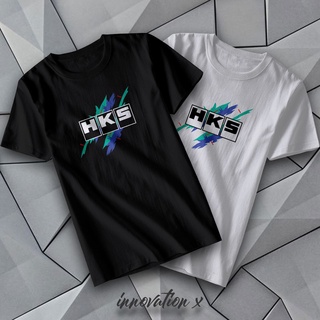 ₪HKS ทีมเสื้อเชิ้ตผ้าฝ้าย Unisex Tee 100% 4Z0