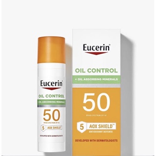 Eucerin Sun Oil Control SPF 50 Face Sunscreen Lotion with Oil Absorbing Minerals 75ml.