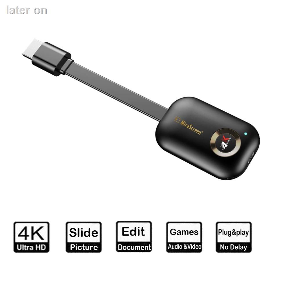 ◐Mirascreen G9 Plus 2.4G/5G 4K HDMI H.265 Wifi Display DongleกระจกMiracast Airplay DLNAสำหรับโปรเจคเตอร์HDTVจัดส่งที่รวด