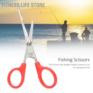 Fitness Life Shop กรรไกรสแตนเลสสําหรับตัดสายเอ็นตกปลา Dyneema