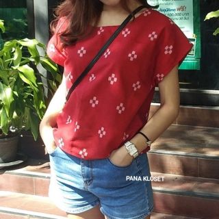 PANA - Crop Tops Basic เสื้อผ้าฝ้าย (คอวี)