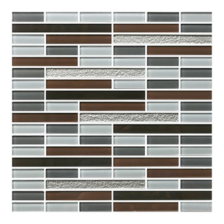 กระเบื้องโมเสค IGLASS 12"X12" COSTA IG-599-CTA-BK ดำ