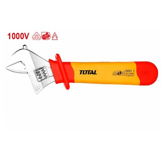 TOTAL ประแจหุ้มฉนวน (Insulated Adjustable Wrench 1000V.)