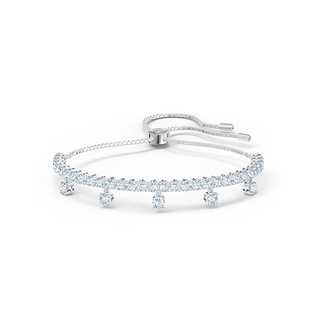 Swarovski SUBTLE สร้อยข้อมือ ประดับอัญมณี สามารถปรับได้ ส่องแสง เครื่องประดับสําหรับผู้หญิง