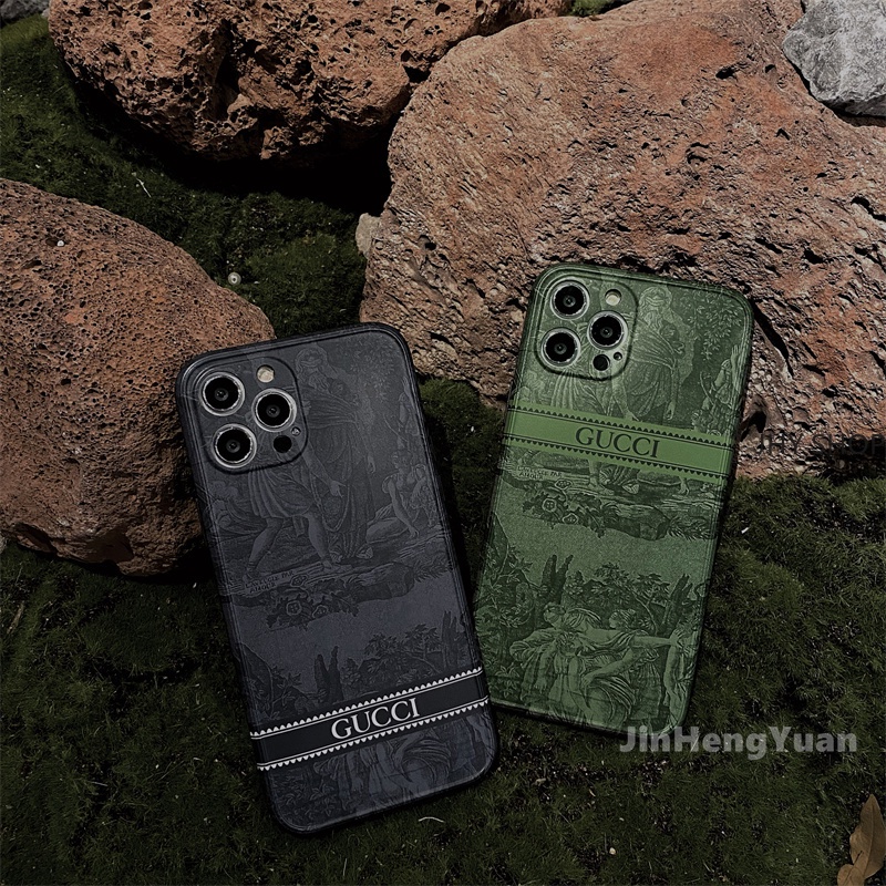 Luxury Retro Matte Soft Silicone Phone Case for IPhone 11 12 Pro Max XS X XR Max 7 8 Plus SE 2020 Straight Edge Cases Cover #8
