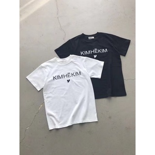 เสื้อแขนสั้น KIMHĒKIM  PRINT T-SHIRT Hi-So Korea งานสวยเรียบหรูที่ต้องมีค่ะ ถ่ายสดจากสินค้าจริง100% Size L อก 42