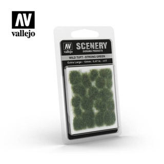 Vallejo SC427 Wild Tuft – Strong Green Extra large: 12 mm. / 0,47 in. 17 units.