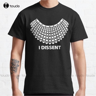 เสื้อยืดโอเวอร์ไซส์เสื้อยืดลําลอง แขนสั้น พิมพ์ลาย Notorius Rbg I Dissent สไตล์วินเทจ คลาสสิก สําหรับผู้ชายS-3XL