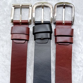 TOUGH เข็มขัดหนังวัวอิตาลีแท้100% เข็มขัดหนังผู้ชาย - Mens genuine leather belt