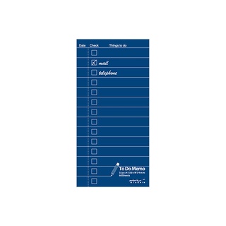 MIDORI Memo Pad To Do List Navy (D91802345) / บันทึกช่วยจำ สีน้ำเงิน แบรนด์ MIDORI จากประเทศญี่ปุ่น