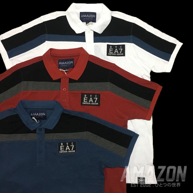 เสื้อคอปก Amazonbrand EA7 ลายปัก