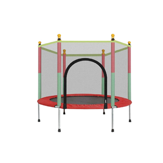 Trampoline แทรมโพลีน 4F สีแดง Red ชมาด140cm X 122cmแทรมโพลีน กระโดด สปริงบอร์ดออกกำลัง Trampoline Jump แทรมโพลีนเด็ก