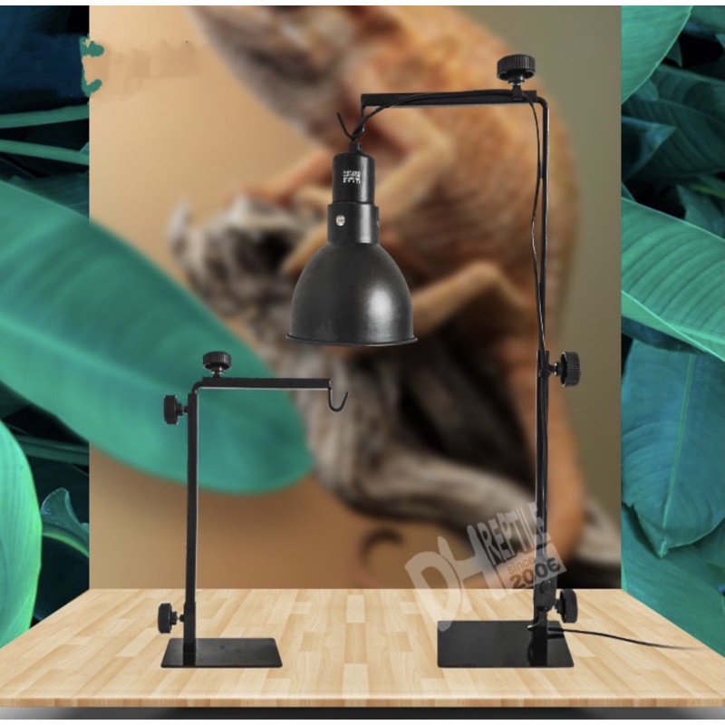 พร้อมส่ง​ ขาตั้งโคมไฟ UVA UVB สำหรับเต่าบก หรือสัตว์เลื้อยคลานอื่นๆ มี2ขนาด คุณภาพดีมาก