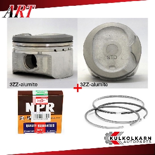 ART ลูกสูบ/แหวน NPR สำหรับ TOYOTA ALTIS 1.6 ZZE121 รุ่นเครื่อง 3ZZ-FE 3ZZ-FE ชุบalumite