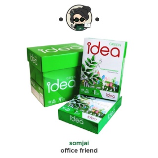 Idea Work กระดาษถ่ายเอกสาร 80 แกรม A4 บรรจุ 5 รีม กระดาษคุณภาพระดับ Premium เป็นมิตรกับสิ่งแวดล้อม