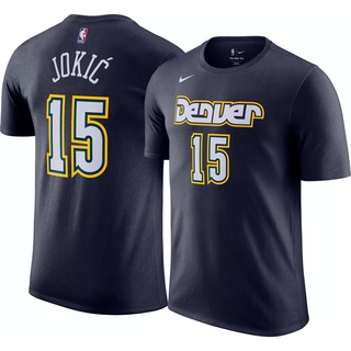 เสื้อยืด ลายบาสเก็ตบอล Nba Denver Nuggets CITY EDITION 21/22-15 Nikola Jokic - 27 Jamal Murray